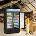 thumbnail image 5 of Danolapsi 25 cu.ft Commercial Beverage Display Refrigerator with 2 Glass Door, Upright Beverage Cooler with LED Lighting, Adjustable Shelves and Drink Organizers, Cooling 32-50℉, 5 of 9