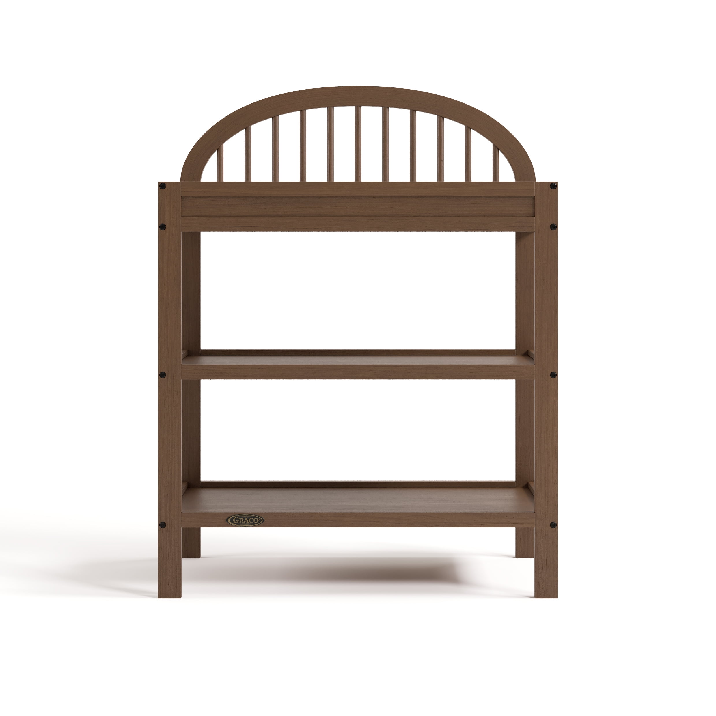Graco Olivia Infant Wood Changing Table with Changing Pad, Hazelnut