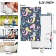 thumbnail image 2 of Coolnut Anime Mermaid Patterned Hand Towels 2 PCS, Cotton Bath Towel for Drying Face Hands Body Decorative Water Absorbent Lightweight Towels for Bathroom Ktichen Travel Gym, 16"x28", 2 of 6
