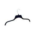 thumbnail image 5 of Hanger Central 100 Pack Recycled Black Heavy Duty Plastic Shirt Blouse Garment Hangers with Polished Metal Swivel Hooks, 17 inch, 5 of 6