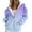 Purple, variant on Oversized Track Jacket with Zipper for Women Casual Long Sleeve Pocket Sweatshirt Fall Fashion Hooded Top L Size Black