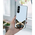 thumbnail image 5 of WIRESTER Shockproof Soft Rubber Cover Case for Samsung Galaxy S24 FE 6.7", Animal Siamese Kitten Cat On Pale Aqua Background, 5 of 5