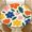 Bold Floral, variant on ARTSLION Elastic Tablecloth For Round Tables, Waterproof Tablecover For Up To 36in Round Table, Dining Tablecover For Indoor And Outdoor, Holiday, Blue Dot