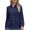 Navy, variant on Dursoulink Long Sleeve Blouses for Women V Neck Slim Button Down Shirts with Loose Casual Summer Design
