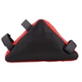 thumbnail image 2 of Greeniant Bolsa de sillín de marco de ciclismo de 4 colores, bolsa de alforja de bicicleta impermeable de buena calidad, bolsa con cremallera, Ciclismo negro rojo, 2 of 6