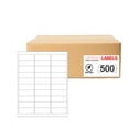 thumbnail image 1 of Office Labels, 5160 Compatible Label Sheets, Permanent, 1' x 2-5/8', Bright White, 15000 Count, 500 Pack, 1 of 5