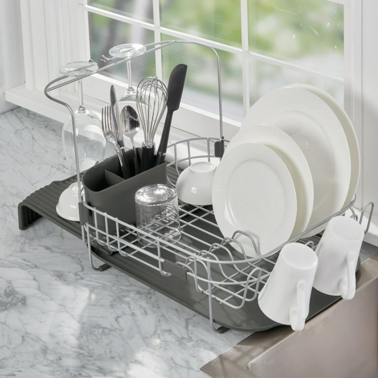 1pc Kitchen Cabinet Organizer Dish Rack Plate Stand Holder Drying