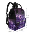 thumbnail image 2 of Disketp Purple Hippo In Water Mochila de Pañales de Gran Capacidad con Múltiples Bolsillos, Mochila de Viaje Multifuncional para Bebé, Unisex, Moderna y Resistente, 2 of 6