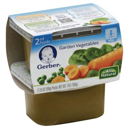 Gerber Gerber 2nd Foods Garden Vegetables, 2 ea