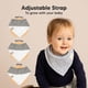 thumbnail image 3 of Baberos orgánicos tipo bandana para bebés, paquete de 8 unidades, KeaBabies, algodón suave, 3 of 9