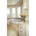 thumbnail image 2 of Westinghouse 1 Light Wall Fixture with On/Off Switch Polished Brass Finish Frosted Etched Grape Design Glass, 2 of 2