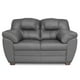 thumbnail image 2 of Love Seat de Piel Genuina ConfortoPiel  Toscana Gris Oxford, 2 of 8