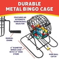 thumbnail image 3 of Classic Bingo Game Kit, Metal Cage with Reusable Cards and Marker Chips, 3 of 8