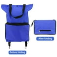 thumbnail image 4 of CUITING Sac de Chariot de Courses Réutilisable Portable Pliable avec Roues Sac Utilitaire Extra Grand pour Voyage Magasinage Camp, 4 of 8