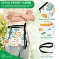 thumbnail image 4 of Yayeee Waist Apron with Pockets for Cooking Waterproof Half Server Aprons, Floral Easter Eggs, 4 of 7