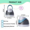 thumbnail image 4 of Replacement Lid for Owala Freesip, Compatible with Owala Freesip Water Bottle 16oz 24oz 32oz 40oz,Premium Replacement Accessories for Owala Cap,LeakProof,BPA-Free (Frost Gray), 4 of 14