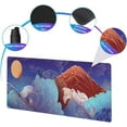thumbnail image 2 of Mount Fuji XXL Extended Mouse Pad Large Sea Waves Gaming Mousepad Japanese Stitched Edges Desk Pads Non-Slip Rubber Desktop Mouse Mat for Esports Office(Size:31.5x11.8in), 2 of 5