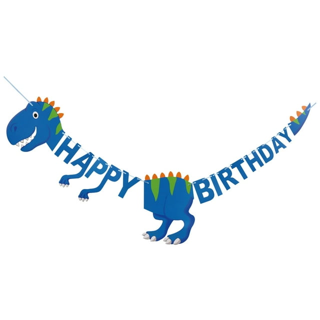 Nueva Pancarta Con Letras De Dinosaurios Para Cumpleaños. Decoración De Fondo Para Fiestas De Cumpleaños Infantiles. Pancarta Para Colgar.