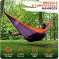 thumbnail image 6 of NeoMart Camping Hammock Lightweight, Portable Hammocks Parachute Hammock with Two Tree Straps,Single or Double Travel Swing Nylon Camp Hammocks, Outdoor Essentials for Beach Backpacking Hiking, 6 of 14