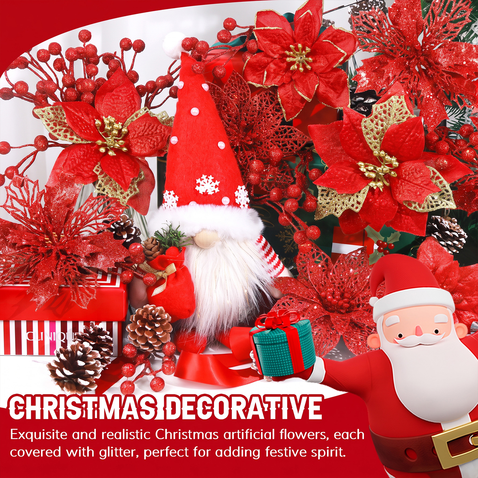 Ayieyill 56-Piece Christmas Ornament Decoration Set photo 6