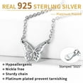 thumbnail image 4 of FindChic 925 Sterling Silver Butterfly Necklace for Women, Dainty Cute Butterfly Pendant Necklace for Her Minimalist Everyday Jewelry, 4 of 10