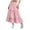 czb# Pink378, variant on CUZIBR Youth Girls Skirts Bohemian Solid Color High Waist Casual Ruffled Tiered Flowy Breathable Loose Fit Tunic Long Skirt Summer Comfortable A-Line Vacation Beach Dailywear,Pink,14-15 Years