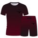 thumbnail image 4 of Playeras De Compresión Para Hombre, Conjunto De Dos Piezas De Camiseta Y Pantalones Cortos De Manga Corta Con Estampado Completo De Alemania Para Hombre Y Conjunto De Camisa Y Pantalón Corto., 4 of 4