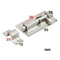 thumbnail image 2 of 2 Inch Latch Silver Stainless Steel Door Lock Latch Home Hardware Door Security, 2 of 7
