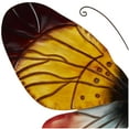 thumbnail image 5 of DecMode Eclectic Metal Butterfly Wall Décor, 36"W x 27"H with Glossy Wings and a Red, Blue, Yellow Finish, 5 of 8