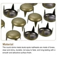 thumbnail image 4 of 100Pack 10mm Brown Round Dome Studs Metal Claw Beads Nailhead for Leather Craft Clothes Belt Bag Shoes, 4 of 6