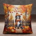 thumbnail image 2 of Happy Thanksgiving Bernese Mountain Dog Give Thanks Fall Beanie Scarf Welcome Pillowcase Double Sided Berner Lover Gifts Pillow Case Covers - 00020, 2 of 3