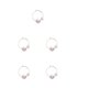 thumbnail image 1 of Qarigey 1 par de aretes de aro, aretes estéticos, joyería de moda para vacaciones en el Club nocturno, regalos personalizados de cumpleaños, Type2 NO2, 1 of 6