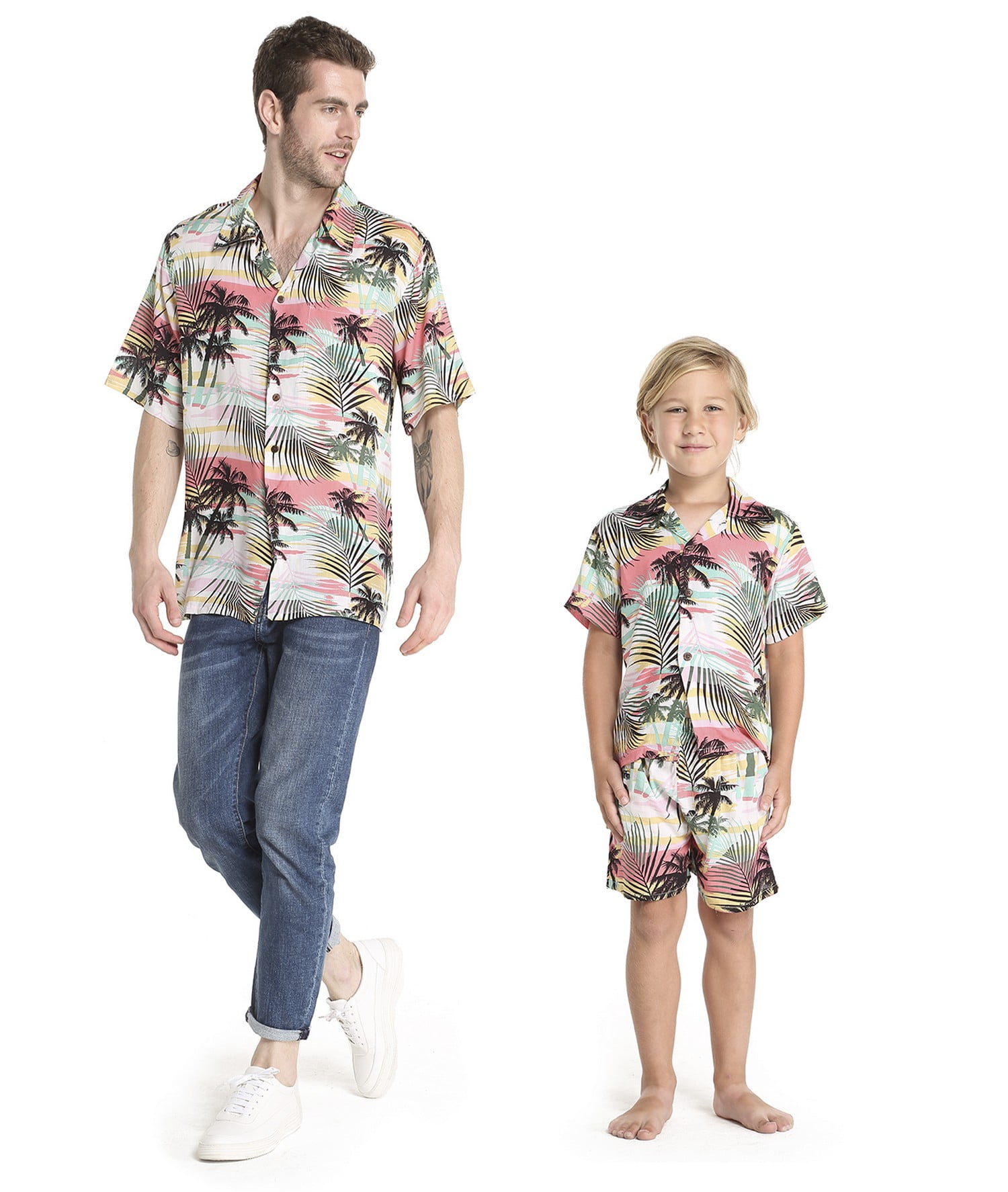 Hawaii Hangover - Matching Father Son Hawaiian Luau Outfit Men Shirt ...