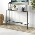 thumbnail image 5 of Evelyn&Zoe Henley 55" Wide Rectangular Console Table with Metal Top, Blackened Bronze, 5 of 8