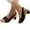 Black, variant on Women's Sandals 2025 Comfy Orthotic Dotmalls Shoes Dressy Summer Open Toe Chunky Heeled Pumps
