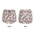 thumbnail image 3 of Balery Paisley Floral Pantalones cortos deportivos para mujer con forro y dos bolsillos, elásticos, para entrenamiento, gimnasio, yoga-XX-Large, 3 of 7