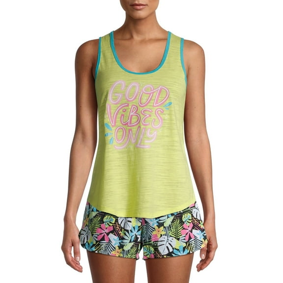 Secret Treasures Women's Good Vibes Sleep Tank
