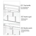 thumbnail image 6 of Removable Dividers Storage Containers, Stackable Home Storage Organization Containers, Clear With Buckles And Handles, PET Material, Portable, Smart Closure, For Kitchen Office Pharmaceutical Items, 6 of 7