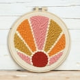 thumbnail image 3 of Hillfolk Punch Needle Sun Kit- Includes 8" Plastic Hoop, Printed Fabric, Yarn, Punch Needle Tool And Instructions. Makes On 8" Punch Needle Design., 3 of 7