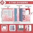 thumbnail image 4 of Carpeta de 3 anillas EYROZILL, tapa dura decorativa, 2 pulgadas, 4 of 6