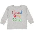 thumbnail image 3 of Inktastic I Love My Oma Grandchild Gift Boys or Girls Long Sleeve Toddler T-Shirt, 3 of 5