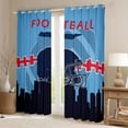 thumbnail image 2 of Erosebridal Football Curtains 38x45 inch,Football 30%-50% Blackout Curtains ,American Football Curtains Drapes for Football Fan,Football City Window Curtains 2 Panels for Living Room Decor(Nashville), 2 of 6