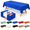 Blue-20 Pack-Rectangle, variant on 20 Pack Orange Disposable Plastic Table Cloth 54" X 108" Rectangle Tablecloth For 6 To 8 Foot Party Birthday Wedding Indoor Or Ou