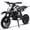 Black, variant on TOXOZERS Dirt Bike,50cc 2-stroke Gas Mini Bike for Kids 8-14,With Front Fork and Rear Mono Shock, Up to 25 Mph,red