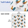 thumbnail image 6 of GZHJMY Cloth Napkin Cute Rooster Pattern Kitchen Dining Table Decor for Family Gathering Dinner Napkin Festive Holiday Seasonal Farmhouse Gift 4 Pack 20" × 20", 6 of 6