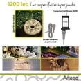 thumbnail image 4 of Luces de navidad serie 1200 led Artego cooper cluster super jumbo con carrete Decoración luces Navideñas eventos LED christmas string cluster lights waterproof 8 modos de uso con temporizador, 4 of 7