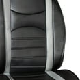 thumbnail image 4 of FH Group, Neoblend Leather Seat Front Bucket Cushion Pad Black w/Silicone Dash Pad, 4 of 7
