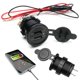 thumbnail image 3 of Red Cargador USB Dual para manillar de motocicleta, 12v, resistente al agua, enchufe para encendedor de cigarrillos, 3 of 5