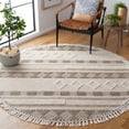 thumbnail image 2 of SAFAVIEH Vermont Wilford Trellis Area Rug, Ivory/Brown, 6' x 6' Round, 2 of 8