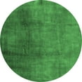thumbnail image 1 of Ahgly Company Indoor Round Oriental Emerald Green Industrial Area Rugs, 4' Round, 1 of 4